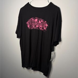 Urban Outfitters Black Men’s L Short Sleeve Pink Graphic Tee NWT